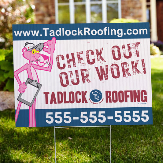 PRODUCTION YARD SIGNS  18" x 24"